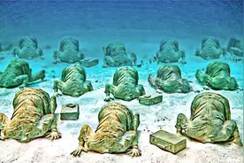 海底发现大片趴跪雕像？他们在水下的发现震惊了全世界视频封面