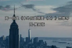 高一历史《中外历史纲要（上）》思维导图-展开版【转载】视频封面