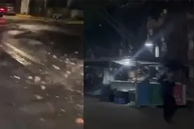 实拍成都6-7级大风来袭：狂风呼啸树折腰 行人雨伞秒被吹翻视频封面