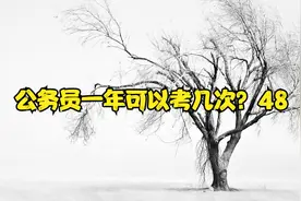 公务员一年可以考几次？48视频封面