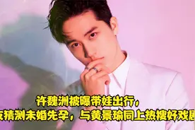 许魏洲被曝带娃出行，网友猜测未婚先孕，与黄景瑜同上热搜好戏剧视频封面