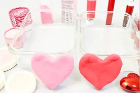 超可爱的无硼砂爱心混泥，粉色遇到红色，会混出什么颜色呢？视频封面