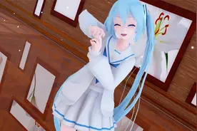穿着可爱的水手服在家跳舞，美美达视频封面