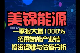 美锦能源 一季报大增 1000% 拓展氢能产业链  投资逻辑与估值分析视频封面