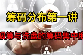 筹码第一讲：主力吸筹与洗盘的筹码集中度，散户弄懂不再被吓跑！视频封面