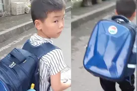笑着笑着哭了！常年离家的妈妈突然接儿子放学，儿子反应惹人鼻酸视频封面
