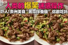 人类的爆笑迷惑操作，吓人！贵州美食“黄瓜拌蚕蛾”，你敢吃吗？视频封面