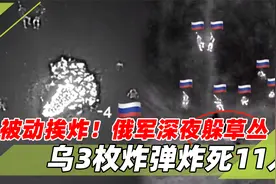 被动挨炸！俄军深夜躲草丛，乌夜视仪发现后，3枚炸弹炸死11人视频封面