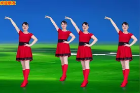 红歌广场舞《新浏阳河》水兵舞教学版，歌曲好听舞蹈好看视频封面
