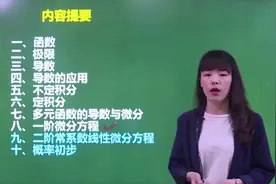 15分钟学会【高数精讲课程】专升本全国统一入学考试：一阶微分视频封面