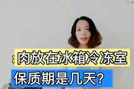 肉，放在冰箱的冷冻室里可以保存多少时间？视频封面
