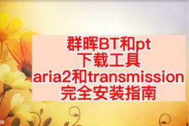 群晖BT和pt下载工具aria2和transmission完全安装指南视频封面