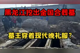 黑龙江挖出金国合葬墓，墓主穿着现代晚礼服？因何让专家破口大骂视频封面