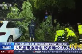 大风、雷电、强降雨齐袭，导致浙江衢州多地公共设施受损|24小时视频封面