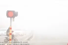 济宁降下大雾，能见度不足50米，上百辆车收费站前等候放行视频封面