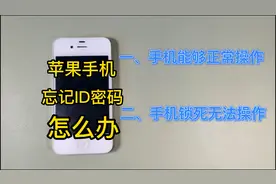 苹果手机忘记ID密码被锁死怎么办，一招教你解决这个问题视频封面