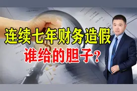 连续七年财务造假，股价暴跌90%，谁给的胆子？视频封面