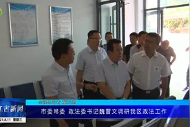 【时政新闻】市委常委政法委书记魏晋文调研我区政法工作视频封面