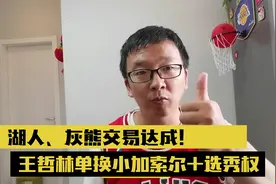 被NBA选中后第五年，王哲林单换小加索尔，湖人得到他的签约权视频封面