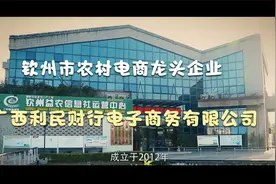 钦州市农村电商的龙头企业，广西利民财行电子商务有限公司视频封面