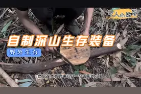小伙野外生存自制原始打火机，有了这个就不怕寒冷和野兽了视频封面