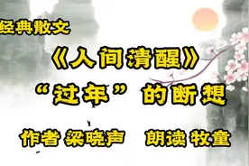 梁晓声散文选集《人间清醒——“过年”的断想》朗读牧童视频封面