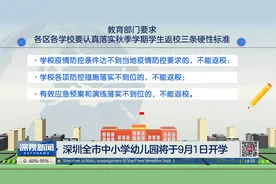 深圳全市中小学幼儿园将于9月1日开学视频封面