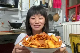 二妮教你用1碗米饭，1个鸡蛋做金黄嘎嘣脆锅巴，干净卫生零添加视频封面
