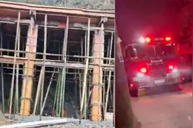 浙江温州永嘉一民房违建时楼板垮塌 5人被压其中1人抢救无效死亡视频封面