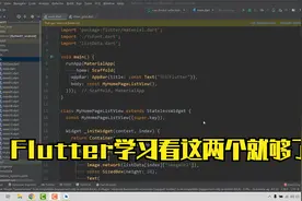 小白学习Flutter框架看这两个就够了！视频封面