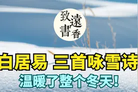 白居易三首咏雪诗，温暖了整个冬天！晚来天欲雪，能饮一杯无？视频封面
