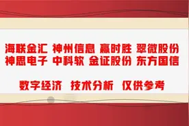 海联金汇 神州信息 赢时胜 翠微股份 神思电子 中科软 实战分析视频封面