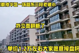 成都成华一环路东三段老破小，外立面翻新，单价1万2左右接盘吗视频封面