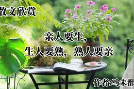 散文诵读《亲人要生，生人要熟，熟人要亲》作者：马未都视频封面