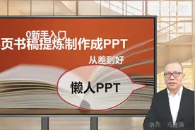 3页书稿提炼制作成PPT视频封面