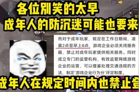别再笑话小学生了，成年人也要禁止登录游戏了！视频封面