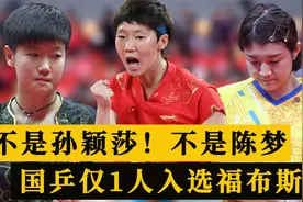 不是孙颖莎！不是陈梦！福布斯U30公布精英榜名单，国乒仅1人入选视频封面