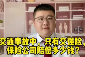 交通事故中，只有交强险，保险公司赔偿多少钱？视频封面