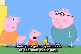 看动画学英语——小猪佩奇之猪爸爸健身 Daddy Gets Fit视频封面