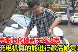 电瓶老化停两天就没电，花几百换电瓶？充电机12小时就能修复激活视频封面