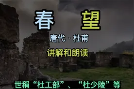 春望 杜甫 唐代 春望讲解赏析和朗读 感时花溅泪 恨别鸟惊心视频封面