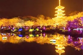 夜樱来了！武汉东湖樱园的夜景，超乎你想象！比武大樱花好看百倍视频封面