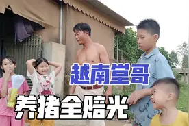 越南堂哥去中国打工，赚钱开养猪场，结果全赔光：没技术可不行！视频封面