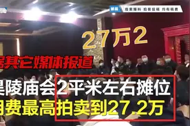 谣言！2平米摊位拍卖到27.2万，河南太昊陵庙会负责人回应视频封面