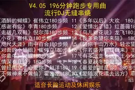 V4.05 196分钟跑步专用曲，流行DJ无缝串烧，步频180-190-180视频封面