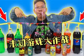 老外玩未知饮料游戏，用调味料做黑暗饮料，玩一轮嘴都麻了视频封面