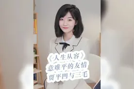 《人生从容》意难平的友情，贾平凹与三毛视频封面