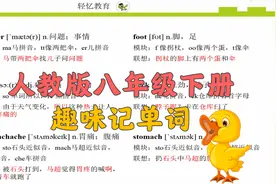 人教版八年级下英语教学视频，相见恨晚的单词记忆法，方法很管用视频封面