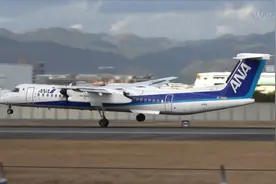 大风天庞巴迪DHC80—Q400单脚降落大阪机场视频封面