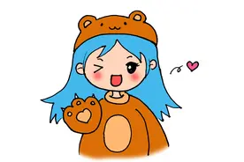 萌萌哒小女孩简笔画教程 收藏给孩子画视频封面